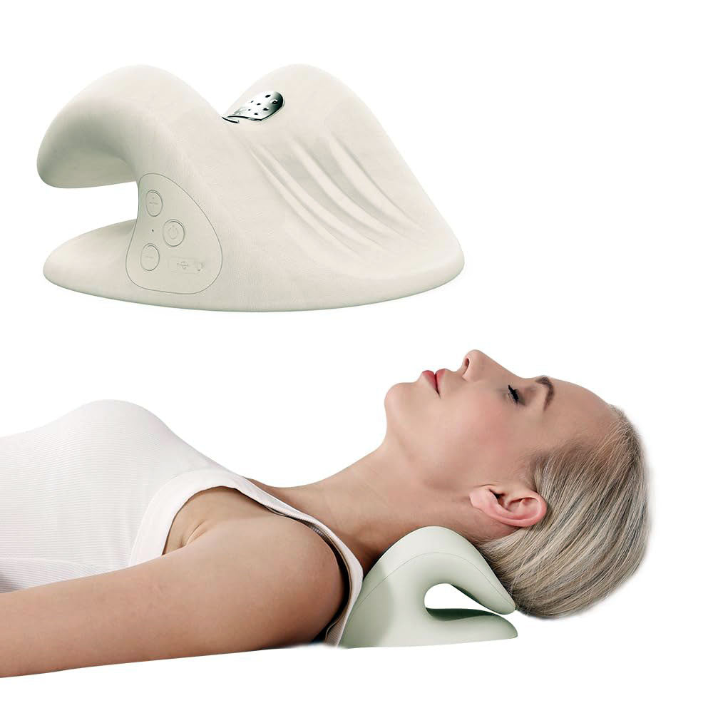 CERVISMART Wireless Heated C-shaped Neck Stretcher Pillow - HALIPAX